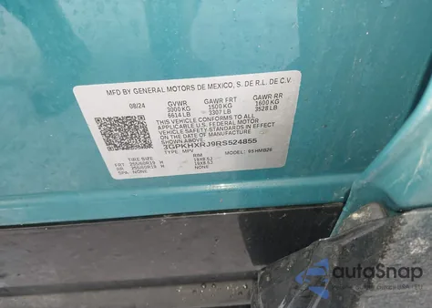 2024 Honda Prologue Touring z USA, uszkodzony, nr VIN 3GPKHXRJ9RS524855